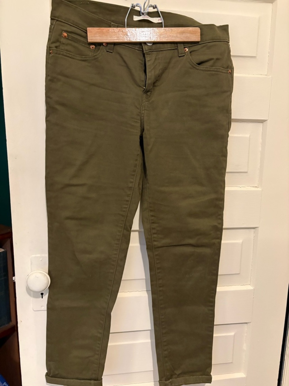 Women’s Olive Green Stretch Jeans